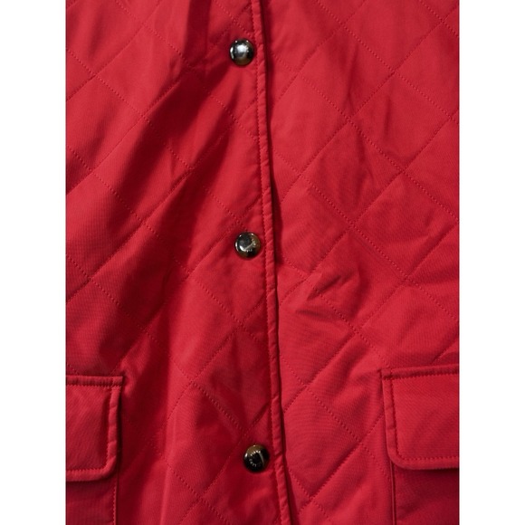 LORO PIANA Quilted Jacket Pinkish/Red Made In Italy Women's 44 - Picture 10 of 14